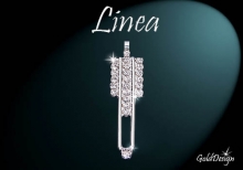 Linea -  přívěšek rhodium